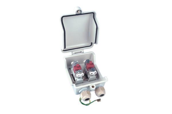 2 Pair Telephone Distribution Box Waterproof IP55 With / Without GDT