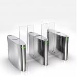 High Security Access Control Turnstiles Pedestrian Entry Exit Optical Sliding Turnstile for sale