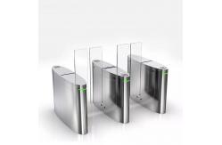 China High Security Access Control Turnstiles Pedestrian Entry Exit Optical Sliding Turnstile supplier