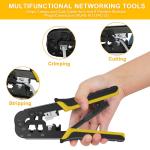 Home Portable Ethernet Wire Crimper Tool Multi Function 0.37kg