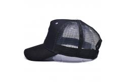 China Unisex Constructed Cotton Front 6 Panel Trucker Cap High Profile Crown supplier