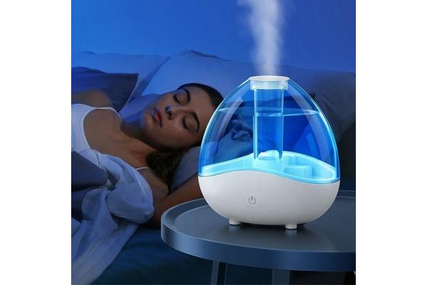 HOMEFISH Desktop Ultrasonic Room Humidifier 2 Speed Large Capacity 1.5L