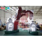 Durable 5*4m Inflatable Holiday Decorations Halloween Entrance Archway With LED Lights for sale
