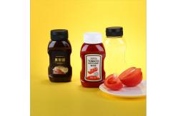 China Heinz Design Ketchup Tomato Sauce Plastic Seasoning Bottles Squeezable supplier