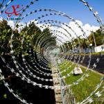 CBT BTO Razor Security Barbed Wire for Railway and Lawn with Single / Cross Coil for sale