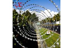China Gillette Fusion Razor Blade Wire , Concertina Barbed Wire High Tensile Strength supplier