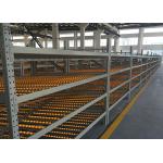 Carton Flow Plastic Roller Racking System , Industrial Steel Gravity Flow Racks for sale