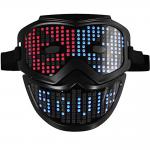Party Festival Smart Bluetooth LED Face Mask Programmable App Controlled for sale