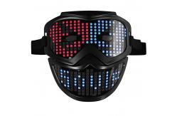 China Party Festival Smart Bluetooth LED Face Mask Programmable App Controlled supplier