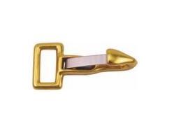 China Square Eye Brass Swivel Eye Snap Hook Soild Brass Fixed Eye Snap Hook supplier