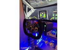 China Racing Car Gaming Driving Simulator with Wheel And Pedals Sim Stand supplier