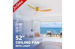 China 52 Inches Customizable Macaron Color Plastic Ceiling Fan with Light and Smart Control supplier