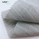 Soft Washable Polyester Woven Long Hair Interlining Canvas Fabric For Suit for sale