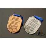 Antique Plating Embossed Custom Engraved Medals Iron Material Durable