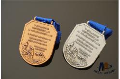 China Antique Plating Embossed Custom Engraved Medals Iron Material Durable supplier