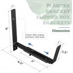 Flexible Flower Box Holder for Holding Different Flower Boxes Planter Box Brackets