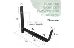 China Flexible Flower Box Holder for Holding Different Flower Boxes Planter Box Brackets supplier