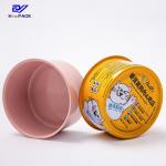Customized Round Tin Containers With Lids Food Grade Metal Tin Can For Pet for sale