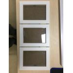 Small Acrylic Cover Baby Clay Frame , White Baby Photo Frame Hand Foot Clay Impression for sale