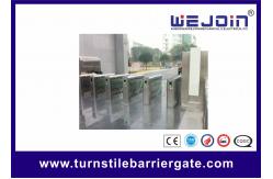 China Flow Control Handicap Flap Pedestrian Barrier Gate Optical Turnstiles supplier