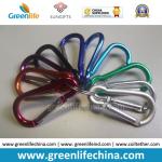 Cheap metal carabiner in various shapes in various colors hot selling standard holder hook for sale