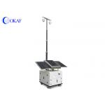 Cart Mobile Sentry Security Camera Tower Semi Permanent Camera Mega Pxiels Steel Material for sale
