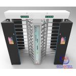 304 SUS RFID Card QR Code Facial Rotating Turnstile 90 / 120 Deg Full Height Outdoor for sale