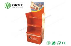 China Recyclable POP Carton Paper Promotion Snacks Cardboard Floor Display Stand supplier