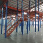 Prefab Modular Metal Mezzanine Platform Customized Warehouse Steel Mezzanine Floor System