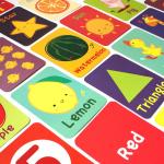 Custom Made Full Color Art Paper Printing Activity Learning Flashcards For 3 Year Olds for sale