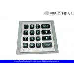 IP 65 Access Control Keypad With Green Backlight , 16 Key Keypad for sale