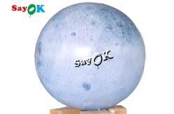 China 6.6ft Led Inflatable Moon Balloon For Outdoor Yard Exhibition supplier