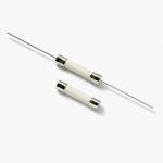 Nickel Plated Brass Glass Fuses , 6.35 x 32mm 10A Time-Lag Ceramic Body Fuse for sale