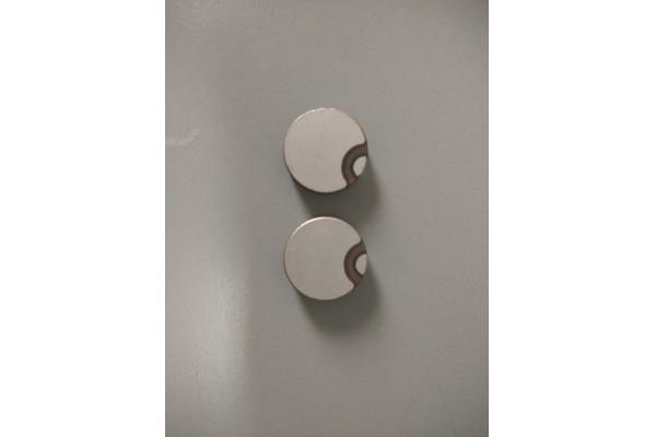 Round Piezo Ceramic Plate Electrode In Same Side For Ultrasonic Detectors
