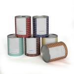 CMYK Printing Kraft Paper Tube Packaging With Aluminum Foil Lids for sale