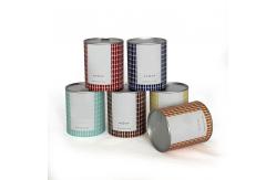 China CMYK Printing Kraft Paper Tube Packaging With Aluminum Foil Lids supplier