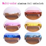 Custom Logo Printed Waterproof Banquet Tablecloths 137x274cm for sale