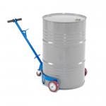 Blue 500KGS Low Profile Drum Trolley Material Handling Equipment Fabrication