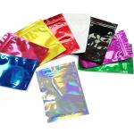 110 Microns Resealable Stand Up Pouches Mylar Flat Bottom Pouch