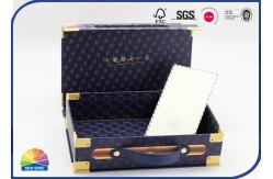 China UV Portable Hinged Lid Presentation Box With Leather Handbags supplier
