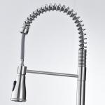360 Degree Swiveling Spring Coil Kitchen Faucet CUPC Ceramic Cartridge Water Tap for sale