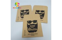 China k Kraft Paper Foil Pouch Packaging Three Side Sealed Flat Reclosable Pouch supplier