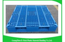 China Recyclable 4 - Way Export Plastic Pallets , Standard Double Faced Plastic Shipping Pallets supplier