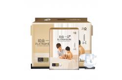 China Cartoon Printed Disposable Baby Diapers With S Shape Magic Tape supplier