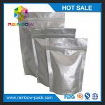 Resealable smell proof  Stand up mylar aluminum foil vacuum packing bags for food grade for sale