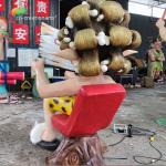 Rainproof Custom Made Animatronics Cartoon Character Statue For Park Show for sale