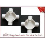 Three Way Round PVC Electrical Conduit Junction Box BS4568 Custom Made for sale