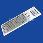 Rugged Metal Industrial Keyboard With Trackball 103 Function Keys And Number Keypad for sale