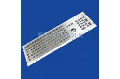 China Rugged Metal Industrial Keyboard With Trackball 103 Function Keys And Number Keypad supplier