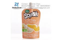 China Stand Up Food Pouch Plastic Reusable Liquid Stand Up Pouch With Screw Spout supplier